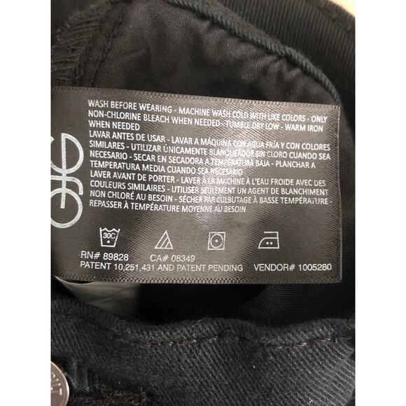 Gloria Vanderbilt Women's 12P Short Amanda Original Slimming Jeans Black NEW - Picture 7 of 7